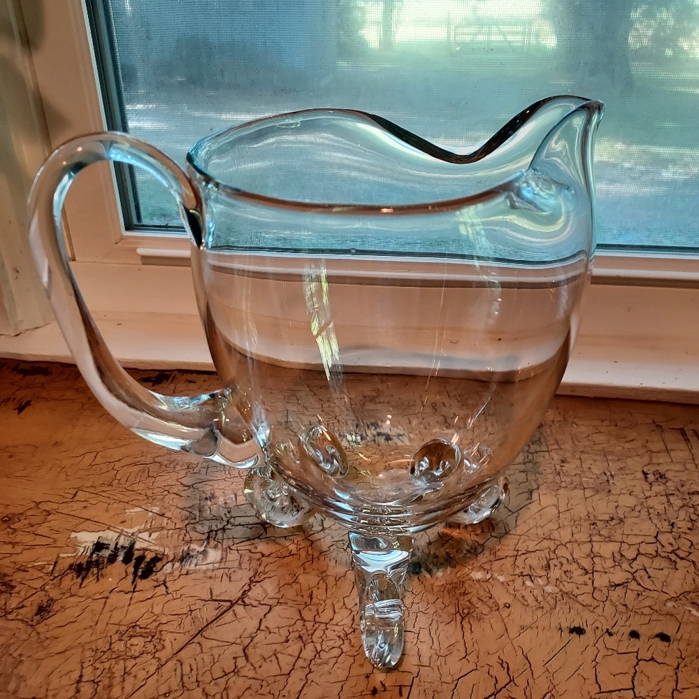 PB glass pitcher